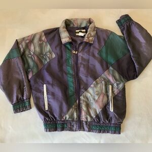 Vintage 90’s Era Athletic Full Zip-Up Windbreaker Women’s Size Medium